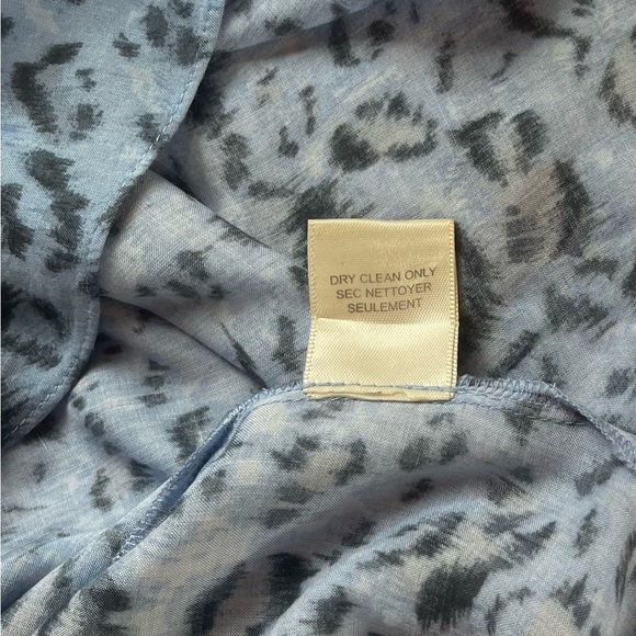 Rebecca Taylor Blue and Black Tank Top Blouse Size 2 - Picture 7 of 8